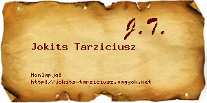 Jokits Tarziciusz névjegykártya